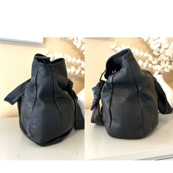 Rare Vintage NATURALIZER Leather Hobo Shoulder Bag - Picture 5 of 17